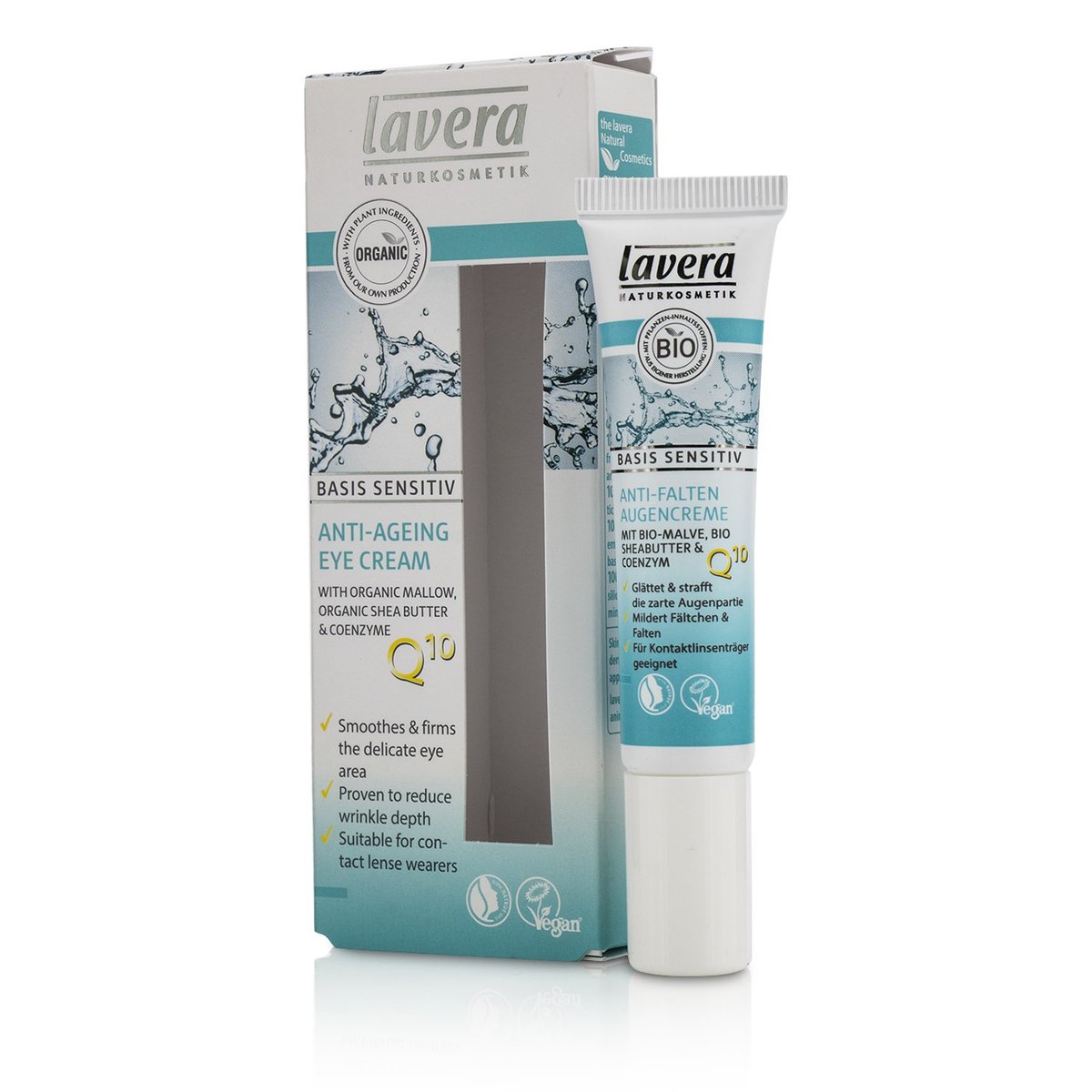 Lavera Basis Sensitiv Anti-Ageing Eye Cream – 0.5 oz Natural Eye Care Avelisse