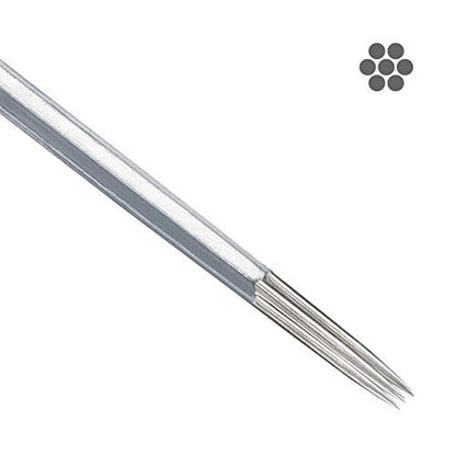 ACE Needles Tattoo Needles Kit - 50 Mixed Assorted Sterile Tattoo Needles, 6 Sizes (Round Liner 1, 3, 5, 7, 9, 11 RL)