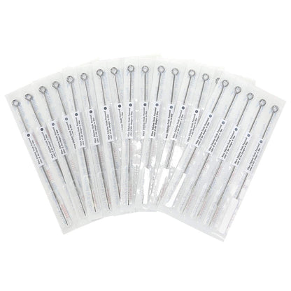 ACE Needles Tattoo Needles Kit - 50 Mixed Assorted Sterile Tattoo Needles, 6 Sizes (Round Liner 1, 3, 5, 7, 9, 11 RL)