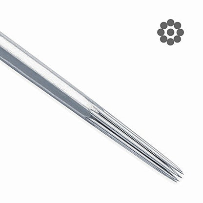 ACE Needles Tattoo Needles Kit - 50 Mixed Assorted Sterile Tattoo Needles, 6 Sizes (Round Liner 1, 3, 5, 7, 9, 11 RL)