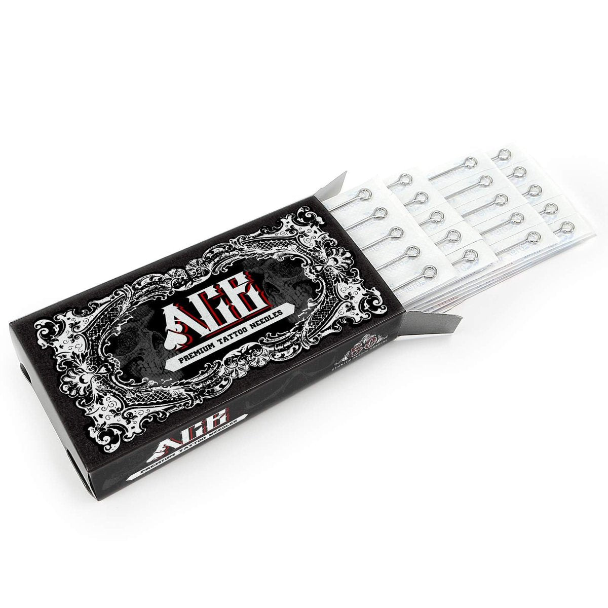ACE Needles Tattoo Needles Kit - 50 Mixed Assorted Sterile Tattoo Needles, 6 Sizes (Round Liner 1, 3, 5, 7, 9, 11 RL) - görsel 13