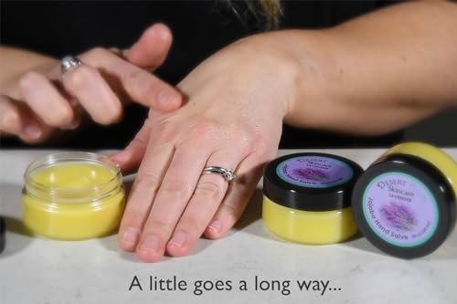 Organic Lavender Hand Salve – Soothes Dry, Cracked Hands & Cuticles with Jojoba Oil & Beeswax | Desert Oasis Skincare (2 oz) - görsel 10