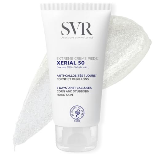 SVR Xerial 50 Extreme Foot Gel - 50% Urea & Salicylic Acid for Severely Dry, Cracked, Rough Skin - 1.7 Fl Oz Avelisse