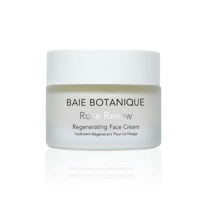 Baie Botanique Organic Face Cream & Natural Face Moisturiser – Anti-Ageing for Women & Men with Rose Water, Rosehip, Vitamin C, E, Hyaluronic Acid & Botanical Collagen – 50ml