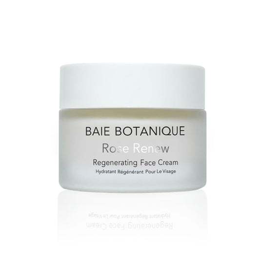Baie Botanique Organic Face Cream & Natural Face Moisturiser – Anti-Ageing for Women & Men with Rose Water, Rosehip, Vitamin C, E, Hyaluronic Acid & Botanical Collagen – 50ml