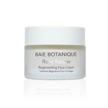 Baie Botanique Organic Face Cream & Natural Face Moisturiser – Anti-Ageing for Women & Men with Rose Water, Rosehip, Vitamin C, E, Hyaluronic Acid & Botanical Collagen – 50ml