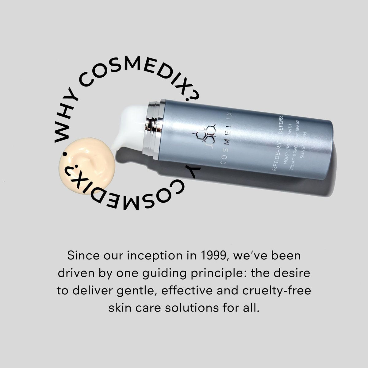 COSMEDIX Peptide-Rich Defense Face Moisturizer with SPF 50 – Hydrating Sunscreen for Dark Spots, Fine Lines & Wrinkles Avelisse