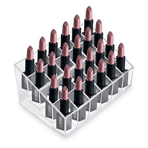 Super Z Outlet Transparent Acrylic Cosmetic Makeup Organizer – Clear Case Display Rack for Lipstick, Brushes, Bottles & More - görsel 8