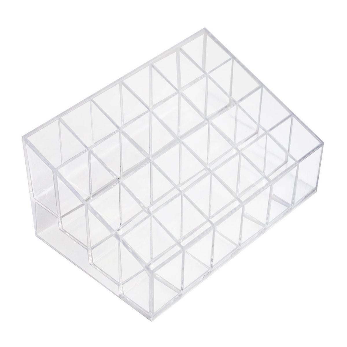 Super Z Outlet Transparent Acrylic Cosmetic Makeup Organizer – Clear Case Display Rack for Lipstick, Brushes, Bottles & More - görsel 1