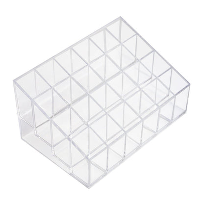 Super Z Outlet Transparent Acrylic Cosmetic Makeup Organizer – Clear Case Display Rack for Lipstick, Brushes, Bottles & More
