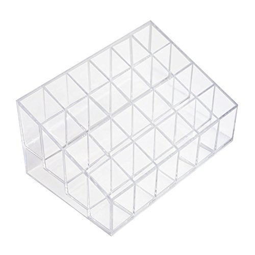 Super Z Outlet Transparent Acrylic Cosmetic Makeup Organizer – Clear Case Display Rack for Lipstick, Brushes, Bottles & More - görsel 2