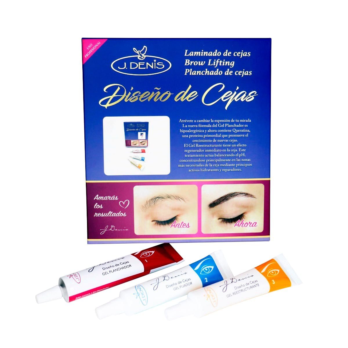 J. Denis Eyebrow Design Kit - Natural Shade for Perfect Brows Avelisse