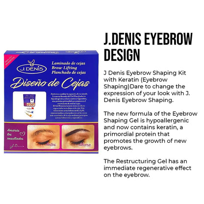 J. Denis Eyebrow Design Kit - Natural Shade for Perfect Brows Avelisse
