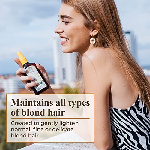 Intea Camomila Natural Blonde Highlights Hair Lightener Spray - Chamomile Extract - 3.4 Fl Oz Avelisse