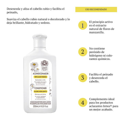Intea Blonde Hair Conditioner with Natural Chamomile Extract - Enhances & Preserves Blonde Tones, 8.5 oz (250 ml) Avelisse