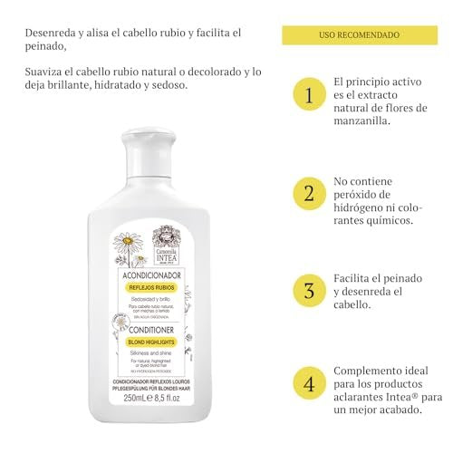 Intea Blonde Hair Conditioner with Natural Chamomile Extract - Enhances & Preserves Blonde Tones, 8.5 oz (250 ml) Avelisse