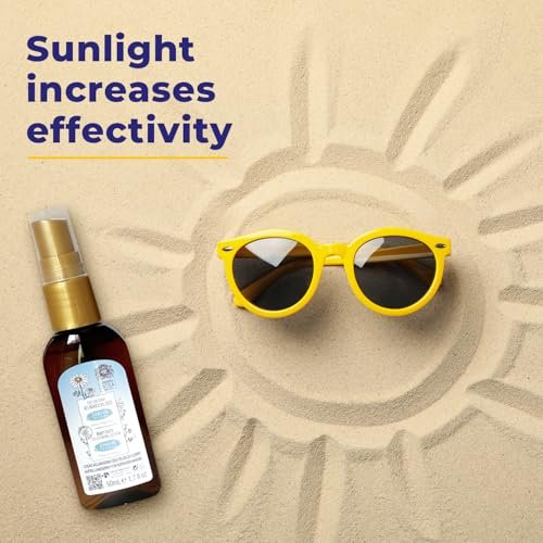 Camomila Intea Junior Body Hair Lightener for Kids - Natural Chamomile Spray, Paraben & Ammonia Free, 1.7 oz (50 ml) Avelisse