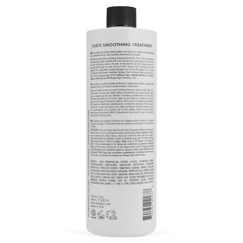 KERAGEN Brazilian Smoothing Keratin Hair Treatment - Forte, Sulfate Free, Eliminates Curls and Frizz for Medium to Coarse Hair (16 oz) Avelisse