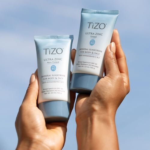 TiZO Ultra Zinc Non-Tinted SPF 40 Sunscreen – 20% Zinc Oxide, Broad Spectrum UVA/UVB Protection for Face & Body, 3.5 oz Avelisse