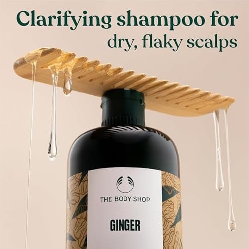 The Body Shop Ginger Scalp Care Shampoo for Dry, Flaky Scalp | With Ginger Root Essential Oil, Soothes Dryness, Vegan | 400 mL / 13.5 Oz - görsel 4