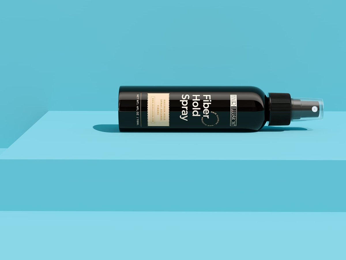Hair Illusion Fiber Hold Hair Spray – 4 oz. Invisible Hold for Hair Thinning & Styling - görsel 5