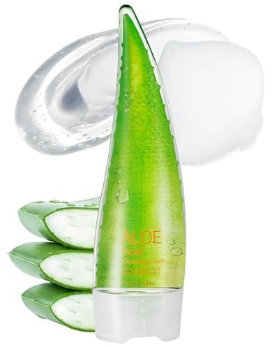 HOLIKA HOLIKA Aloe Facial Cleansing Foam – Gentle Hydrating Face Wash for All Skin Types (5.07 fl oz) - görsel 2