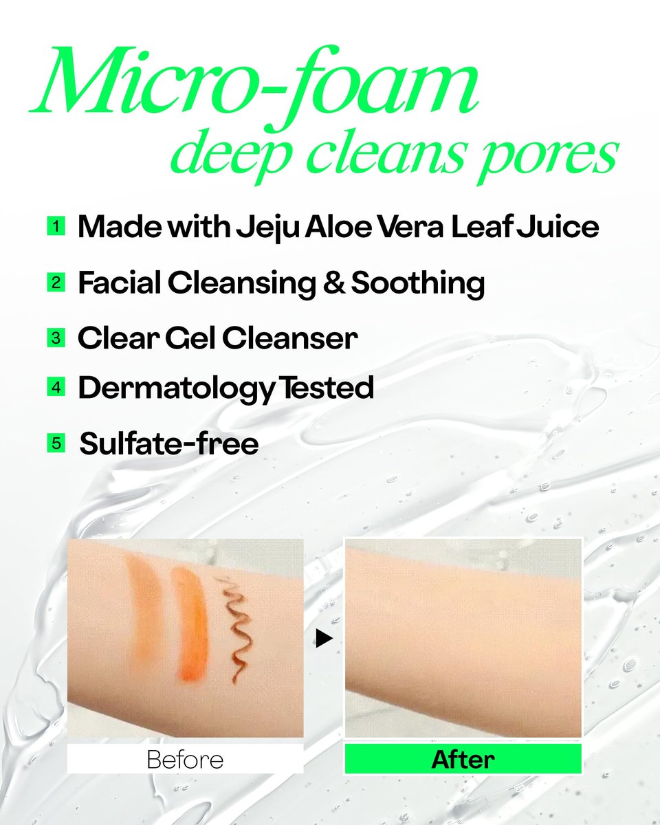 HOLIKA HOLIKA Aloe Facial Cleansing Foam – Gentle Hydrating Face Wash for All Skin Types (5.07 fl oz) - görsel 5