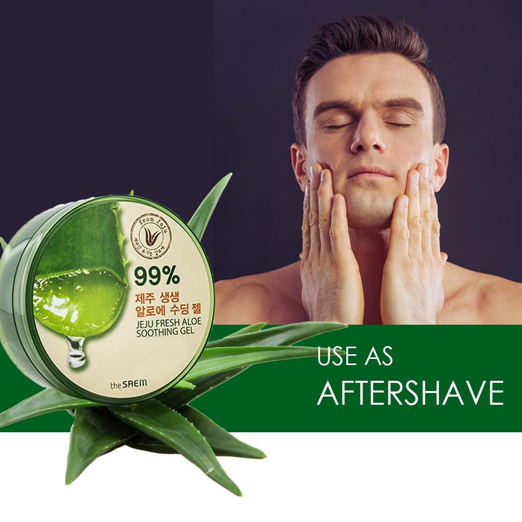 THESAEM Jeju Fresh Aloe Soothing Gel - 99% Pure Aloe Vera Leaf Juice, 10.1 fl. oz. - Multi-Purpose Moisturizing Gel for Face, Body & Hair - görsel 11