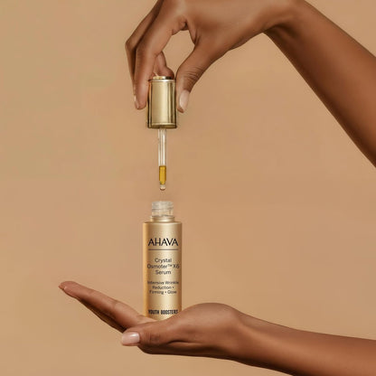 AHAVA Crystal Osmoter X6 Serum - Revolutionary Youth Booster, Intense Wrinkle Reduction, Dead Sea Osmoter & Jojoba Oil, 1 Fl Oz Avelisse