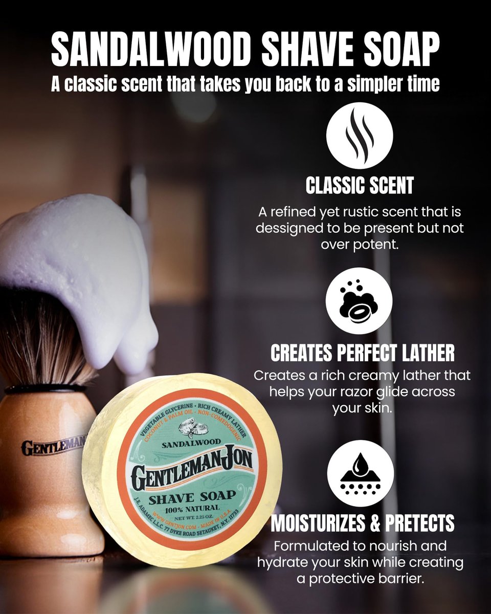 Gentleman Jon Safety Razor Shaving Kit - 6 Piece Wet Shave Set with Vintage Razor, Badger Brush, Alum Block, Shave Soap, Stainless Bowl & Double Edge Blades Avelisse