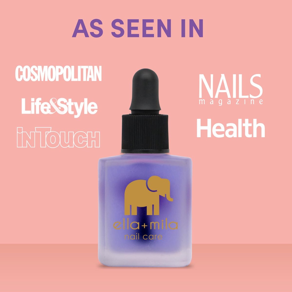 ella+mila Premium Cuticle Oil for Nail Growth - Fingernail Care Treatment with Lavender & Vitamin E - Strengthening Nail Oil for Damaged Fingernails - Natural Cuticle Moisturizer (0.45 fl oz) - görsel 3