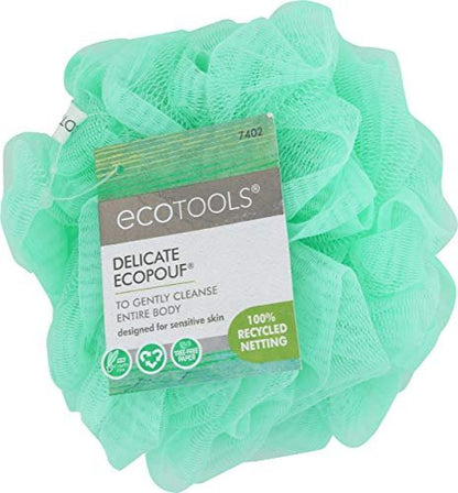 EcoTools Sponge Bath Delicate - Gentle Exfoliating Bath Sponge with Recycled Netting, 1 Count