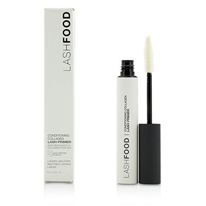 LashFood Conditioning Collagen Fiber Primer – Lash Extender & Thickening Serum, Volume Boosting with Collagen, Nano-Peptide Complex, Panthenol, Clear, 0.27 oz Avelisse