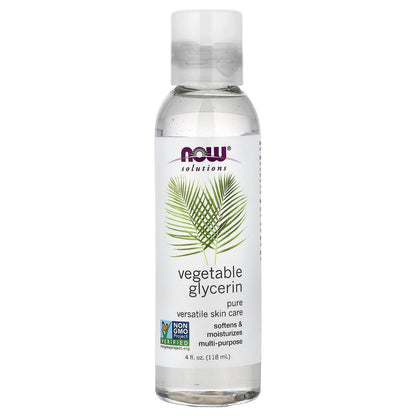 NOW Foods Vegetable Glycerin, 4-Ounce - Pure Skin & Hair Moisturizer, DIY Soap Base
