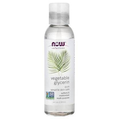 NOW Foods Vegetable Glycerin, 4-Ounce - Pure Skin & Hair Moisturizer, DIY Soap Base