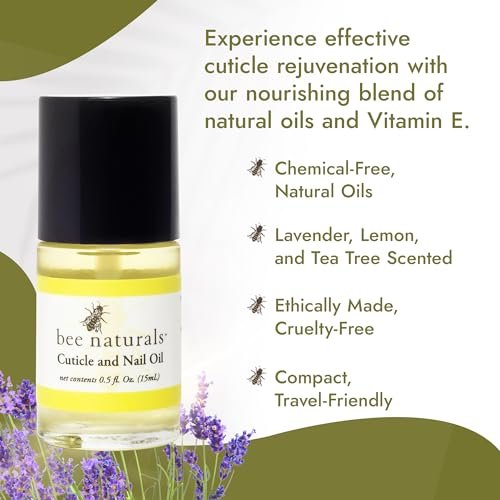 Bee Naturals Quick Fix Cuticle Oil Pen – Vitamin E Enriched Nail Revitalizer with Lavender & Lemon Essence, Travel-Sized, Cruelty-Free Avelisse