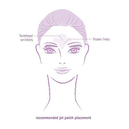 Toute Nuit Wrinkle Patches – Jet – Face Tape for Forehead and Large Frown Lines – Hypoallergenic Anti Wrinkle Patches – 20 Count, Made in USA Avelisse