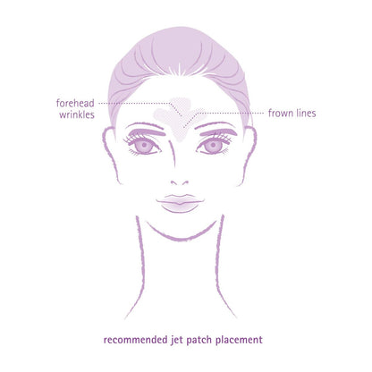 Toute Nuit Wrinkle Patches – Jet – Face Tape for Forehead and Large Frown Lines – Hypoallergenic Anti Wrinkle Patches – 20 Count, Made in USA Avelisse