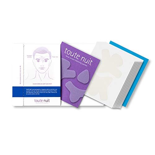 Toute Nuit Wrinkle Patches – Jet – Face Tape for Forehead and Large Frown Lines – Hypoallergenic Anti Wrinkle Patches – 20 Count, Made in USA Avelisse