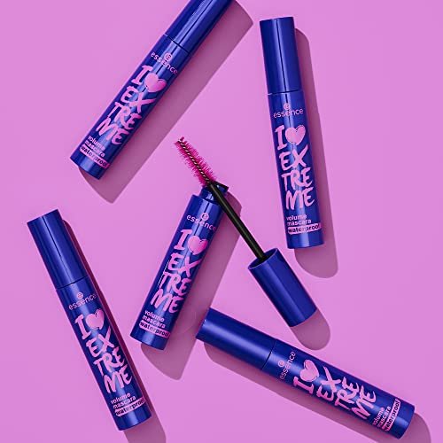Essence I Love Extreme Volume Mascara Waterproof - Paraben Free & Cruelty Free - Intense Black - 1 Pack - görsel 12