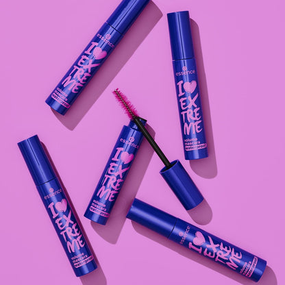 Essence I Love Extreme Volume Mascara Waterproof - Paraben Free & Cruelty Free - Intense Black - 1 Pack