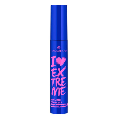 Essence I Love Extreme Volume Mascara Waterproof - Paraben Free & Cruelty Free - Intense Black - 1 Pack