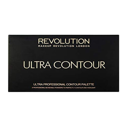 Makeup Revolution Ultra Contour Palette - Highlight & Contour Shades, Vegan, 13g