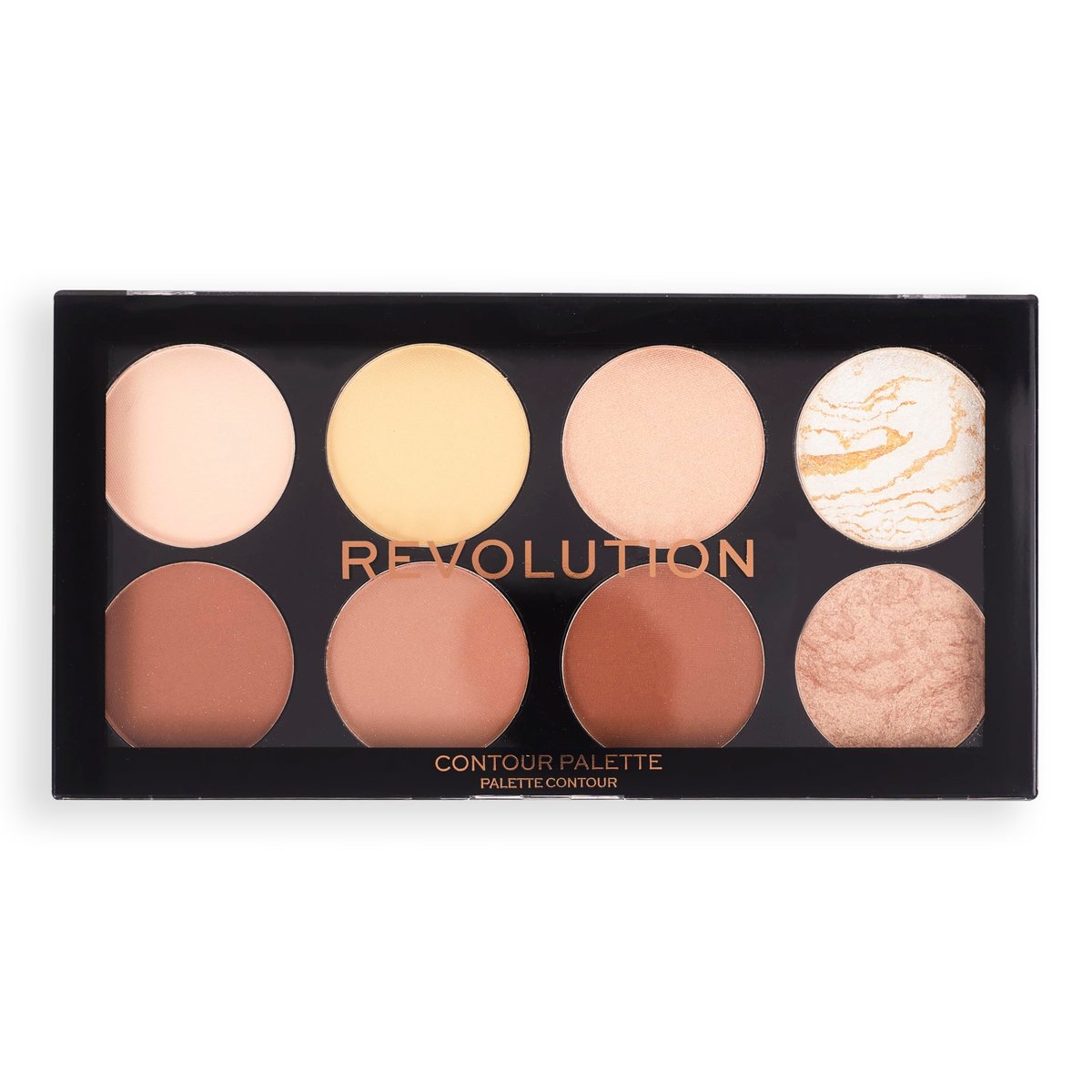 Makeup Revolution Ultra Contour Palette - Highlight & Contour Shades, Vegan, 13g - görsel 7