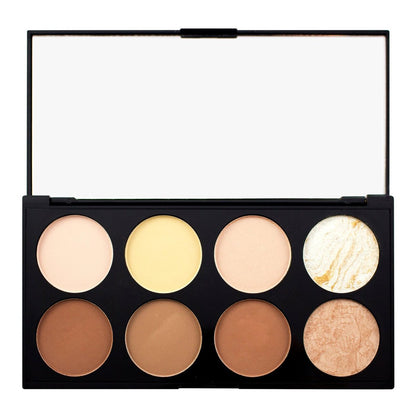 Makeup Revolution Ultra Contour Palette - Highlight & Contour Shades, Vegan, 13g