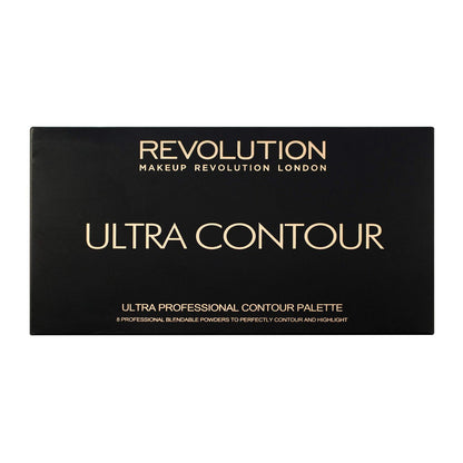 Makeup Revolution Ultra Contour Palette - Highlight & Contour Shades, Vegan, 13g