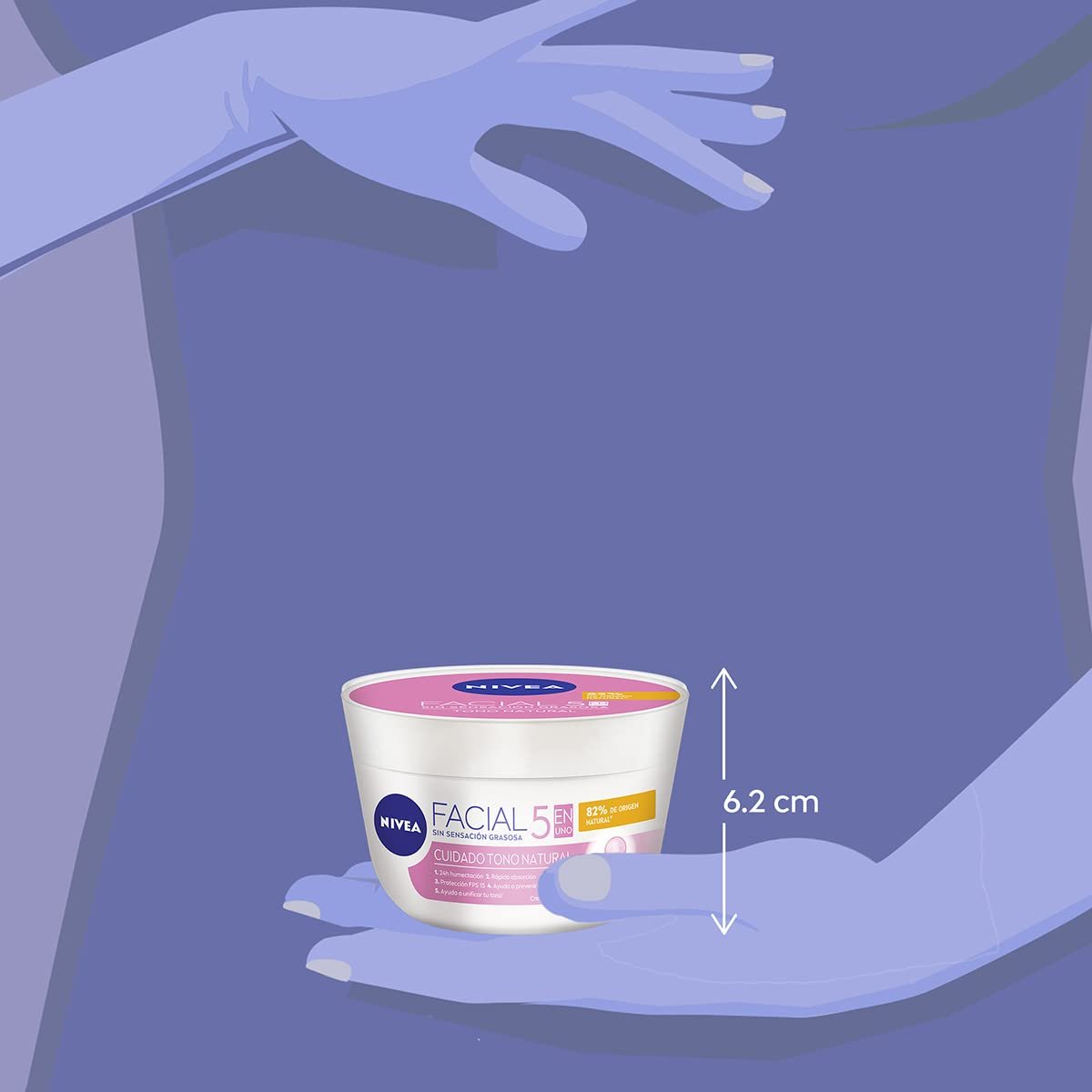 NIVEA Aclaradora Natural Moisturizing Cream - 1 Fl Oz Avelisse