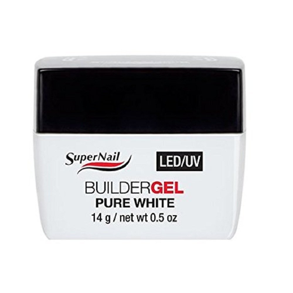 Supernail Pure White LED/UV Builder Gel for Nail Enhancement - 0.5 fl oz - görsel 1