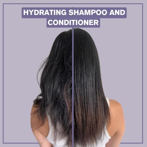 Alcôve Hydrating Shampoo & Conditioner Duo – Sulfate-Free, Moisturizing with Evening Primrose Oil, Mango Extract & Argan Oil – Anti-Frizz, Color-Safe – 10 oz Each Avelisse