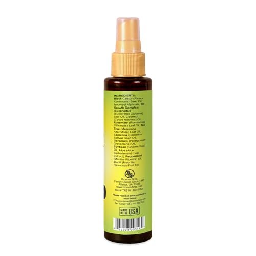 Bronner Brothers Tropical Roots Black Castor Oil with Rosemary, 5 Fl Oz - Nourishing Hair Treatment Oil Avelisse
